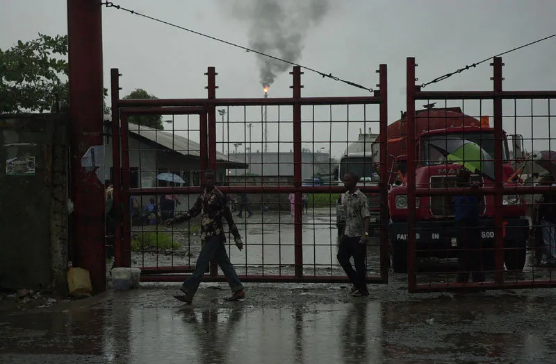 Photograph: An oil refinery