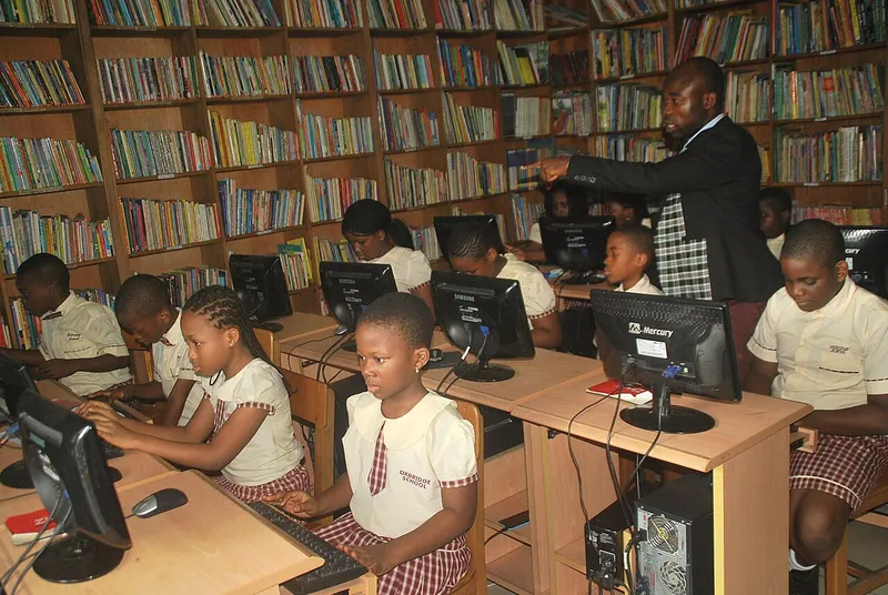 Photograph: A Nigerian classroom