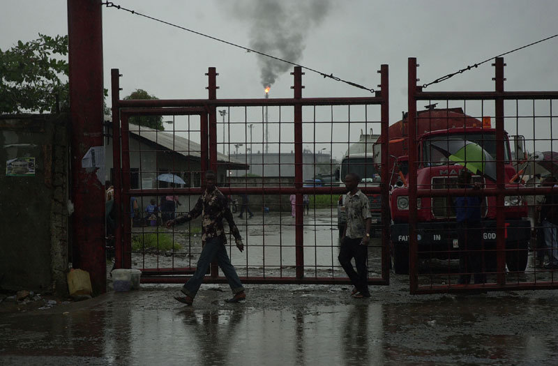 Photograph: An oil refinery