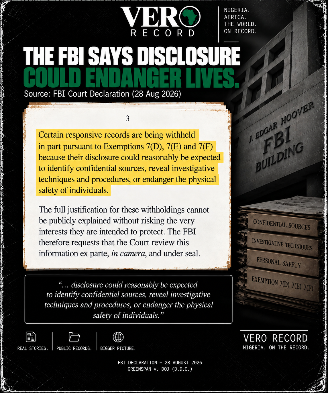 Illustration: THE FBI FILES AREN’T JUST REDACTED. THE COURT IS BEING SHO - graphic 5