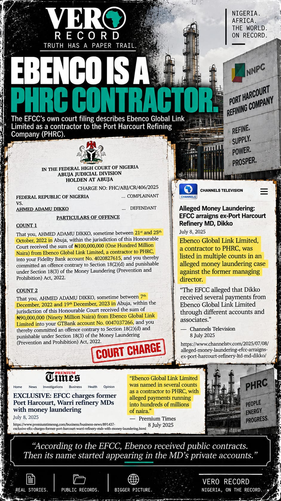 Illustration: WE FOLLOWED THE REFINERY MONEY. THE SAME NAMES KEPT COMING - graphic 2