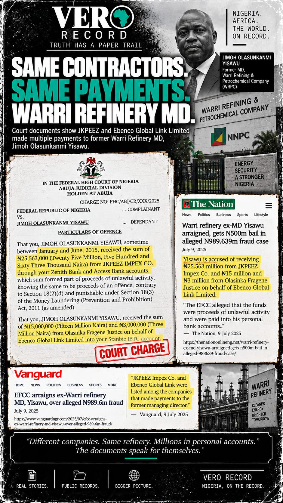 Illustration: WE FOLLOWED THE REFINERY MONEY. THE SAME NAMES KEPT COMING - graphic 3