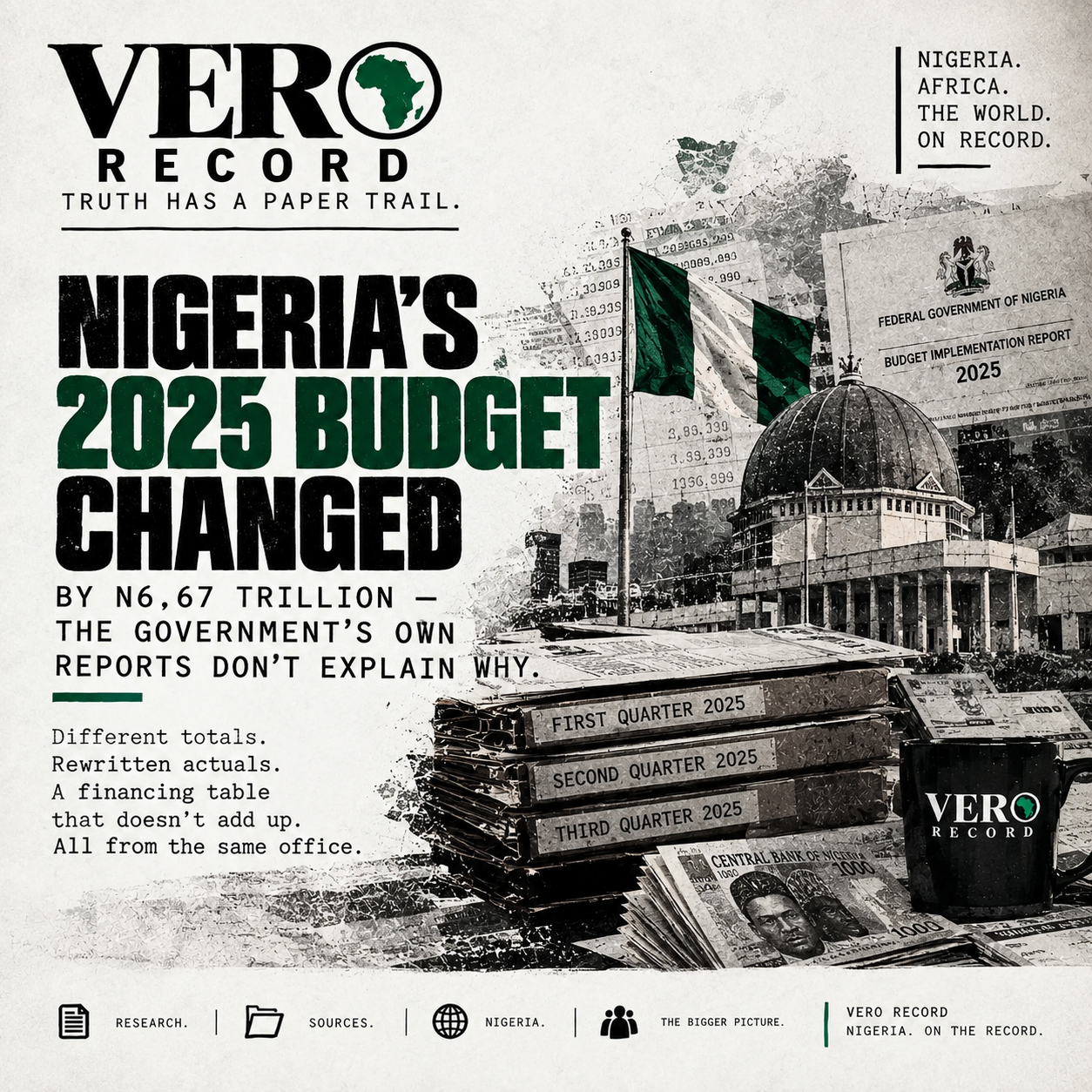 Illustration: Nigeria’s 2025 Budget Changed by N6.67 Trillion - The Gove
